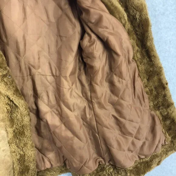 VINTAGE Y2K Xhilaration Suede Genuine Leather Faux Fur Penny Lane Medium